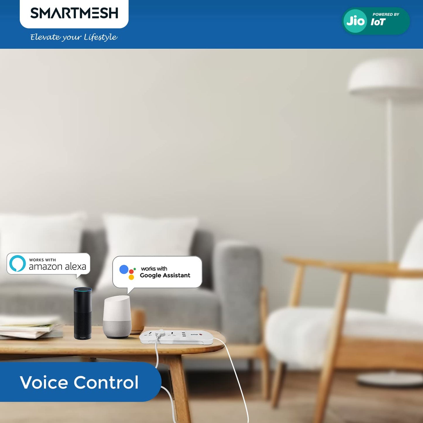 SmartMesh Extension – 3 Socket and 3 USBs