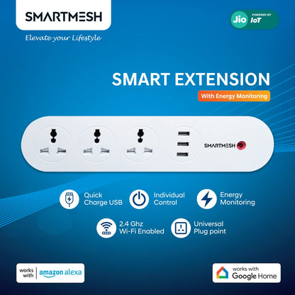 SmartMesh Extension – 3 Socket and 3 USBs